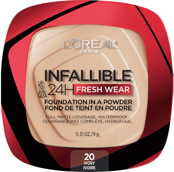 20 IVORY - Loreal Infallible Fresh Wear Base En Polvo Contra Agua Duracion de 24 Horas