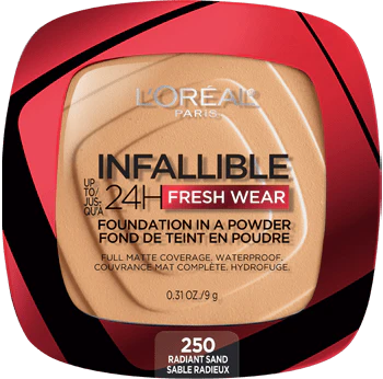 250 RADIANT SAND - Loreal Infallible Fresh Wear Base En Polvo Contra Agua Duracion de 24 Horas
