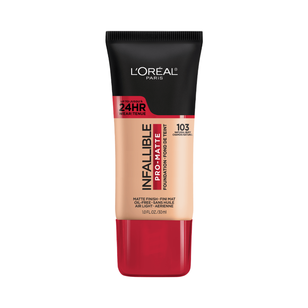 103 NATURAL BUFF - Loreal Infallible Pro Matte 24 Horas Base Liquida Matte Para Piel Grasa
