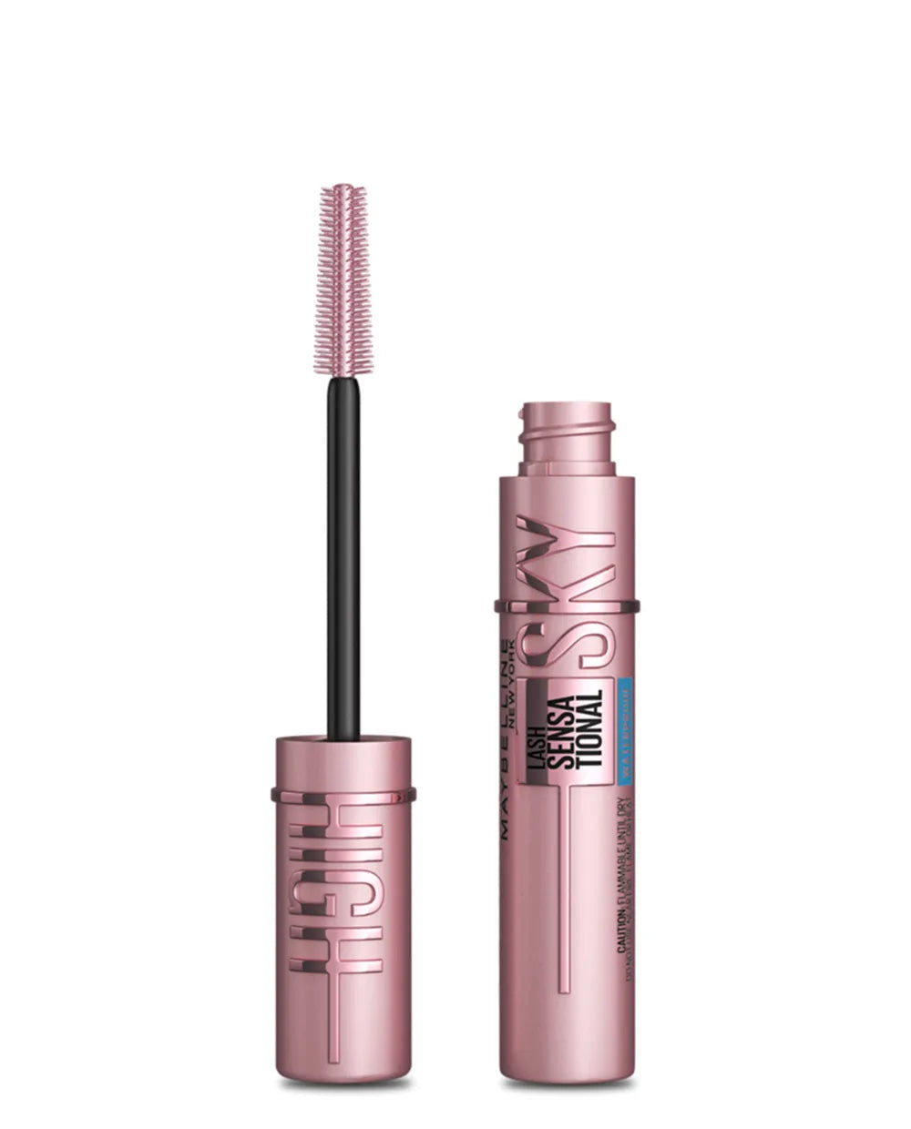 NEGRO MARRON / CONTRA AGUA - Maybelline Sky High Mascara Encrespador