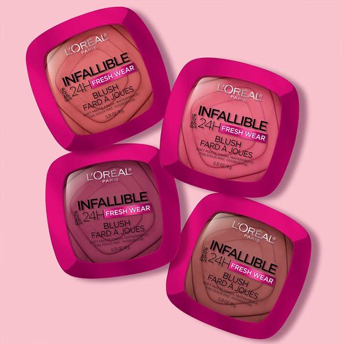 10 CONFIDENT PINK - Loreal Infallible Fresh Wear Rubor Copacto Matte Resistente Al Agua