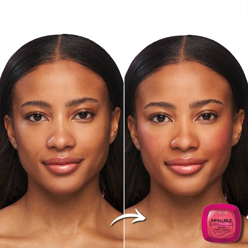 10 CONFIDENT PINK - Loreal Infallible Fresh Wear Rubor Copacto Matte Resistente Al Agua