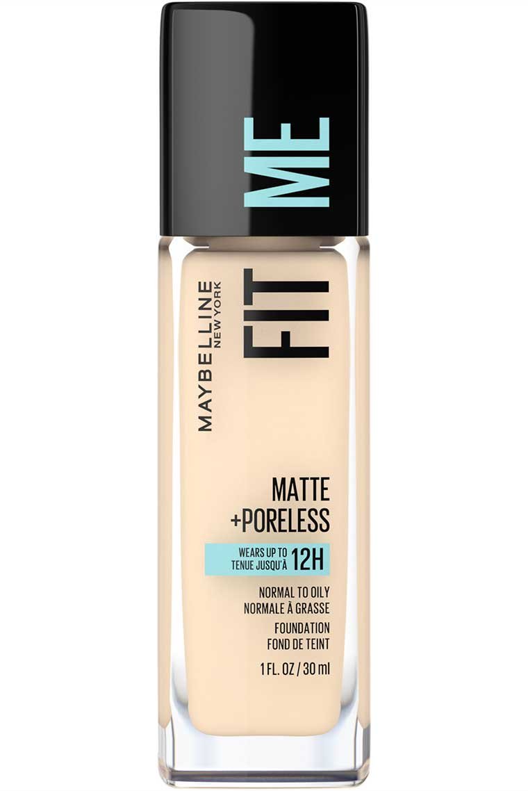 110 PORCELAIN - Maybelline Fit Me Matte Poreless Base Liquida Refina Poros