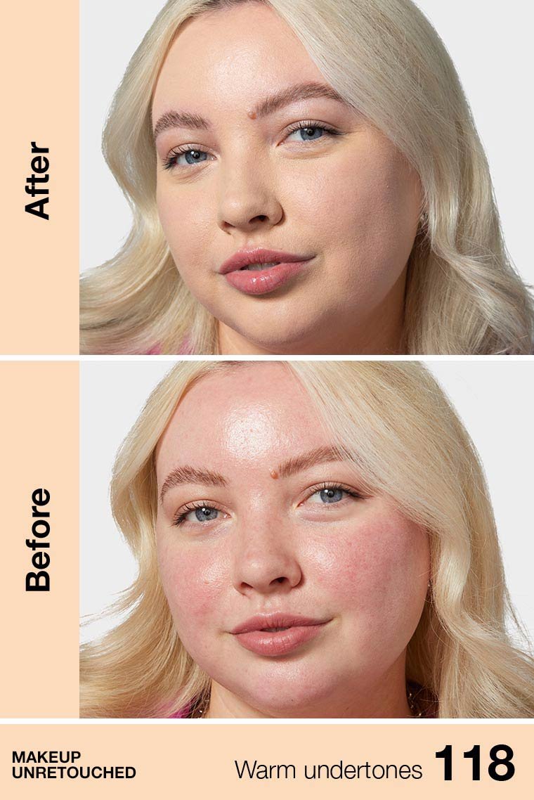 118 LIGHT BEIGE - Maybelline Fit Me Matte Poreless Base Liquida Refina Poros