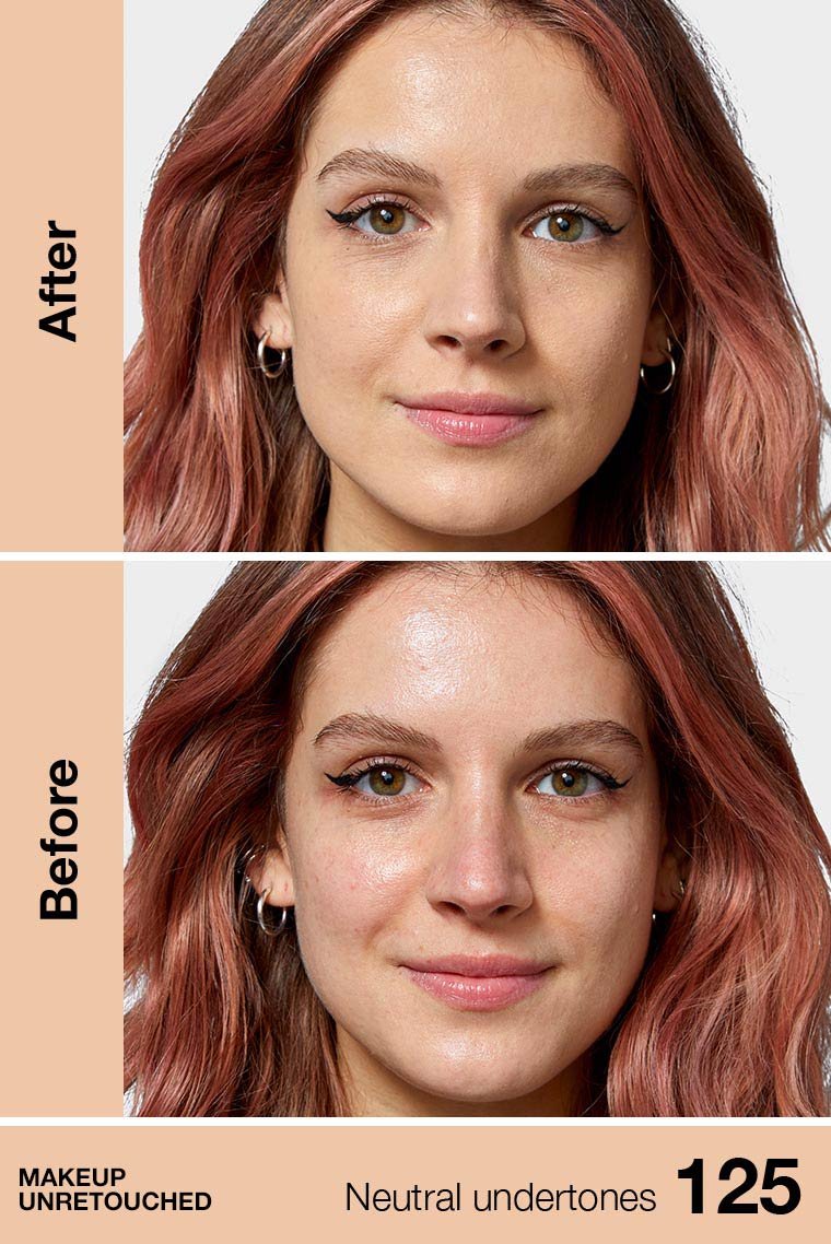 125 NUDE BEIGE - Maybelline Fit Me Matte Poreless Base Liquida Refina Poros