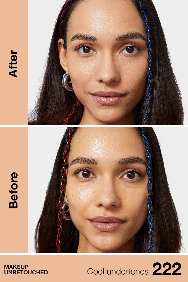 222 TRUE BEIGE - Maybelline Fit Me Matte Poreless Base Liquida Refina Poros