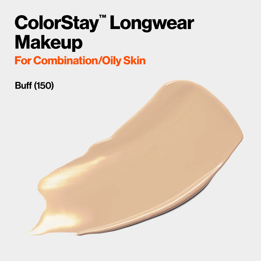 150 BUFF - Revlon Colorstay Combination Oily Matte Base Liquida 24 Horas Para Piel Grasa Vitamina E & SPF15