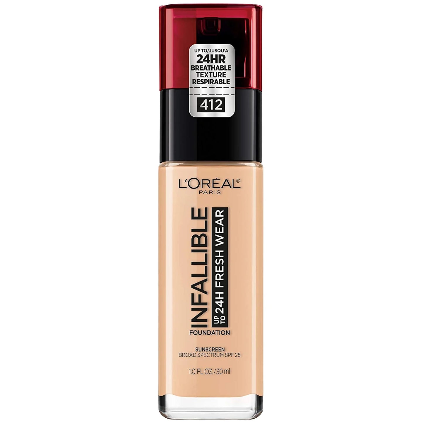 412 WARM IVORY - Loreal Infallible Fresh Wear Base Liquida 24 Horas + SPF25