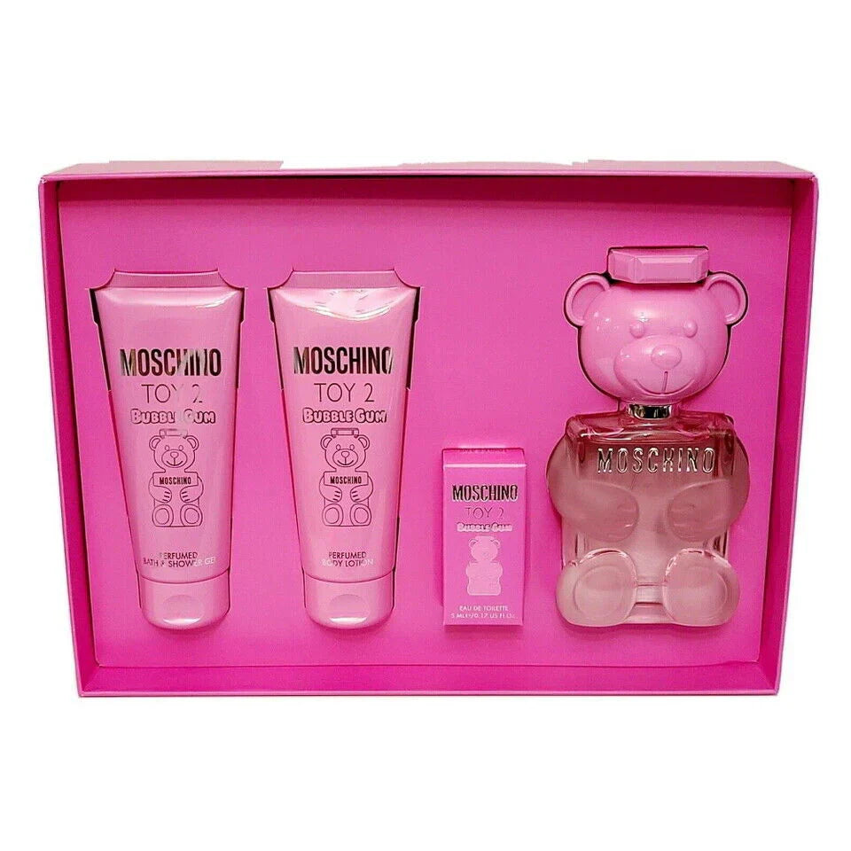 Moschino Toy Boy 2 Bubble Gum Set de Perfume Para Mujer - Estuche De 4 Piezas