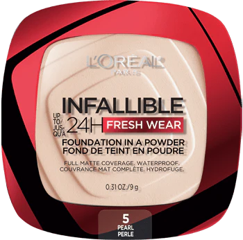 5 PEAR - Loreal Infallible Fresh Wear Base En Polvo Contra Agua Duracion de 24 Horas