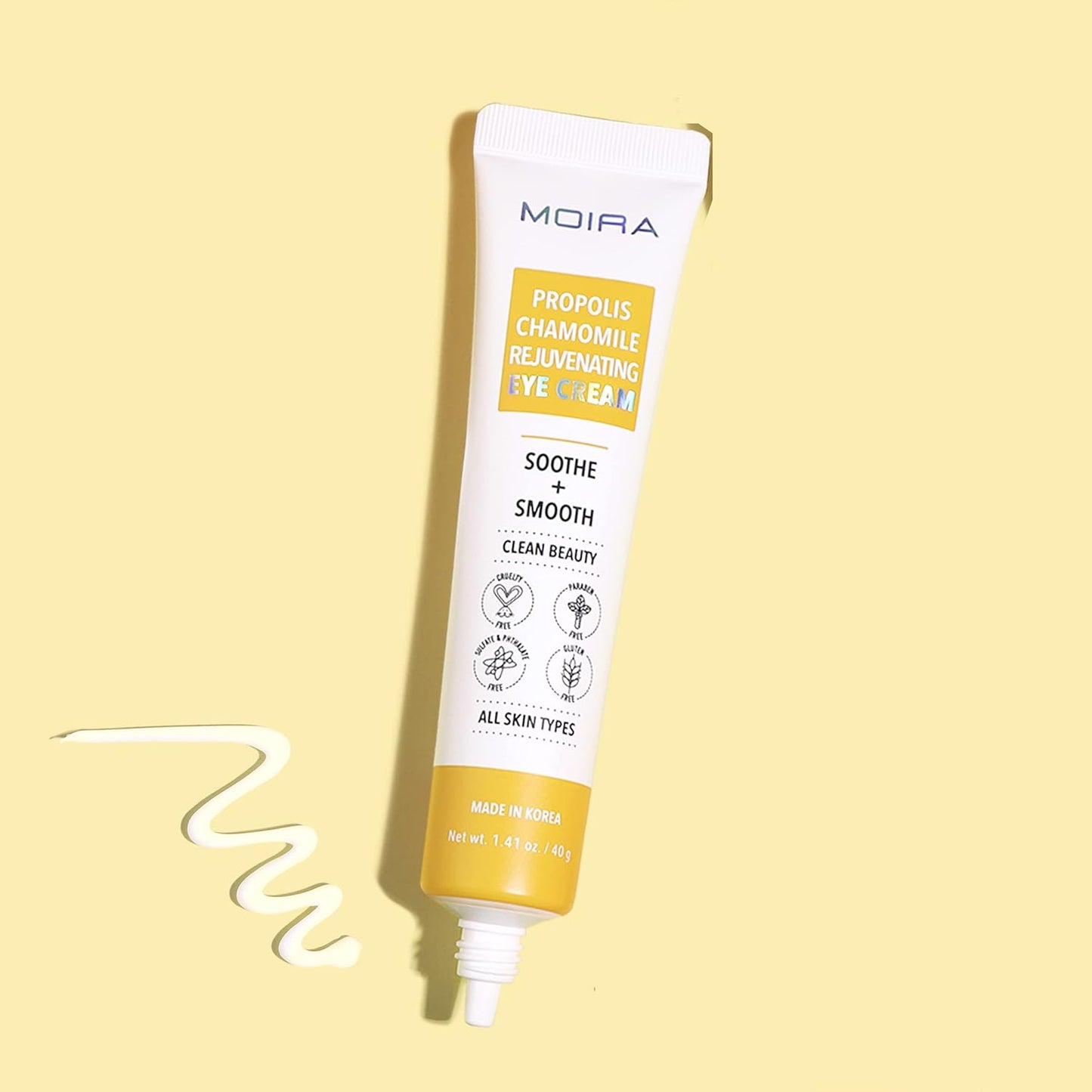 MOIRA Propolis Chamomile Crema Para Ojos Rejovenecedora Infundida Con Propóleo & Manzanilla- 40g