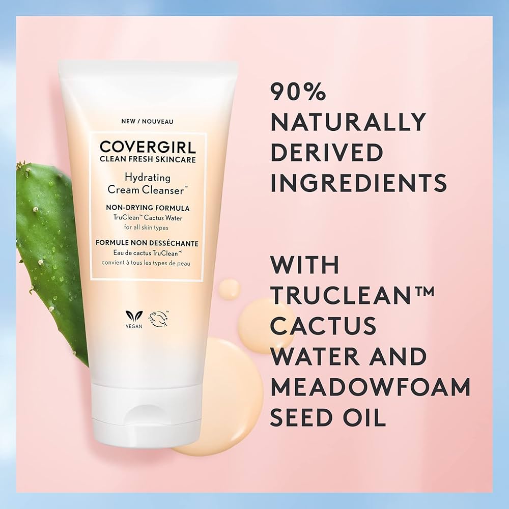 Covergirl Clean Fresh Skincare Crema Hidratante Limpiadora Facial Con Agua De Catus