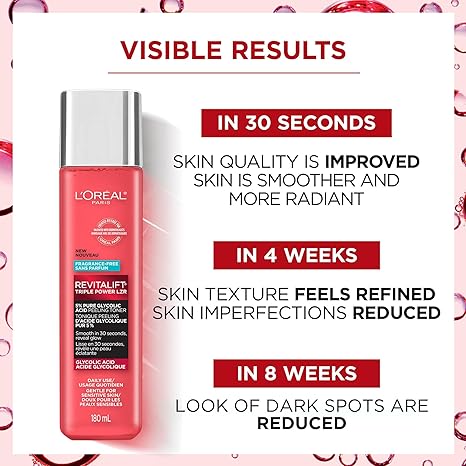 Loreal Revitalift Tonico Exfoliante Con Acido Glicolico & Aloe Vera