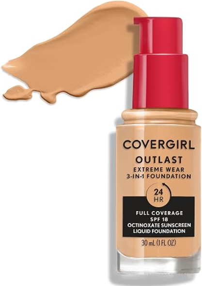 817 GOLDEN NATURAL - Covergirl Outlast Extreme Wear 3-in-1 Cobertura Total Base Liquida, SPF 18