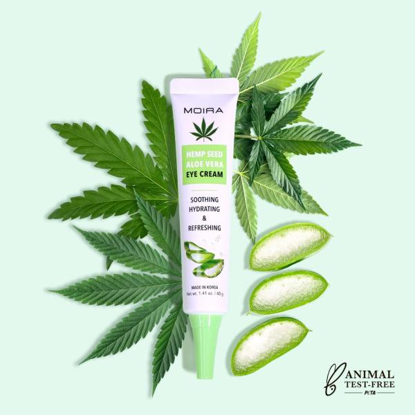 MOIRA Hemp Seed Aloe Vera Crema Para Ojos Con Extractos De Cañamo & Aloe Vera - 20mL