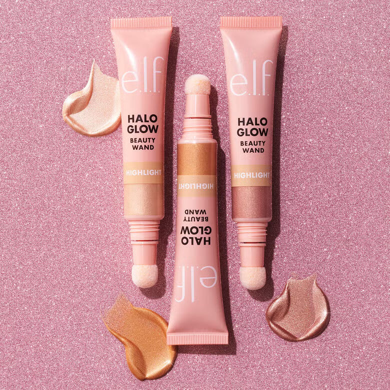 ROSE QUARTZ - E.L.F Halo Glow Highlight Beauty Wand Iluminador Liquido
