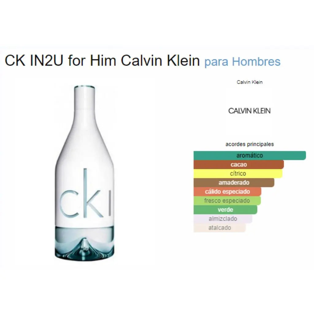 Calvin Klein IN2U Perfume Para Hombre Eau De Toilette (100mL/3.3oz)