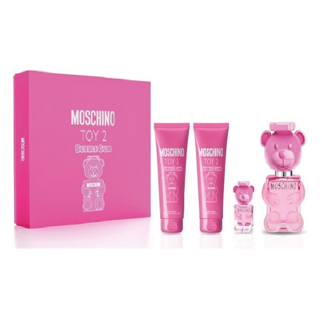 Moschino Toy Boy 2 Bubble Gum Set de Perfume Para Mujer - Estuche De 4 Piezas