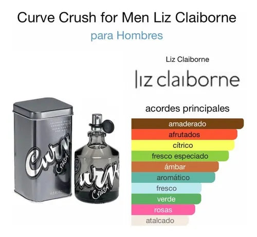 Liz Claiborne Curve Crush Perfume Para Hombre Eau De Toilette (125mL/4.2oz)
