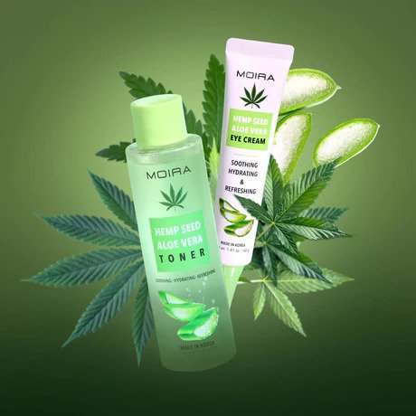 MOIRA Hemp Seed Aloe Vera Crema Para Ojos Con Extractos De Cañamo & Aloe Vera - 20mL