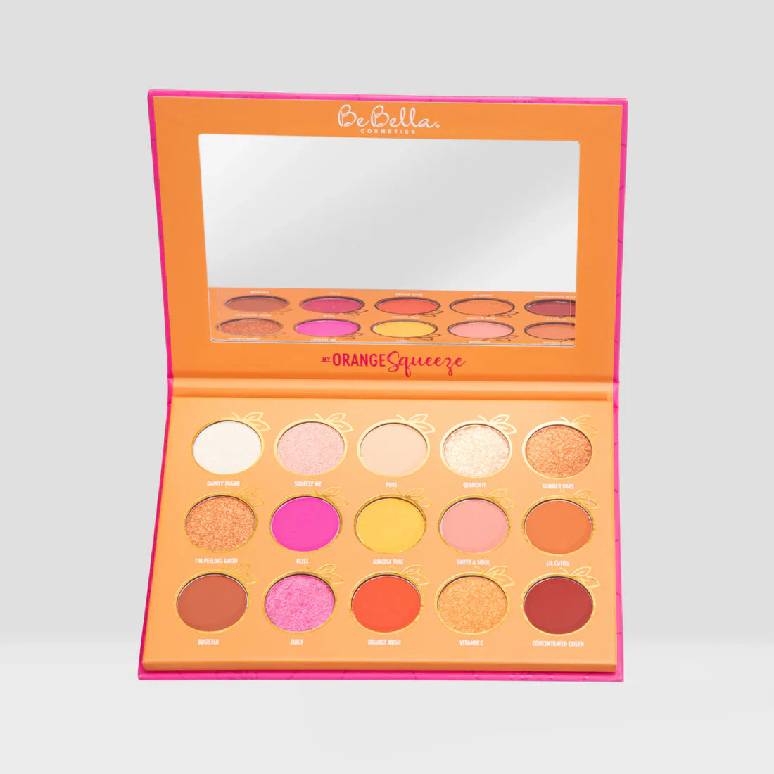 Beauty Creations BeBella Cosmetics My Orange Squeeze Paleta De Sombras De 15 Tonos