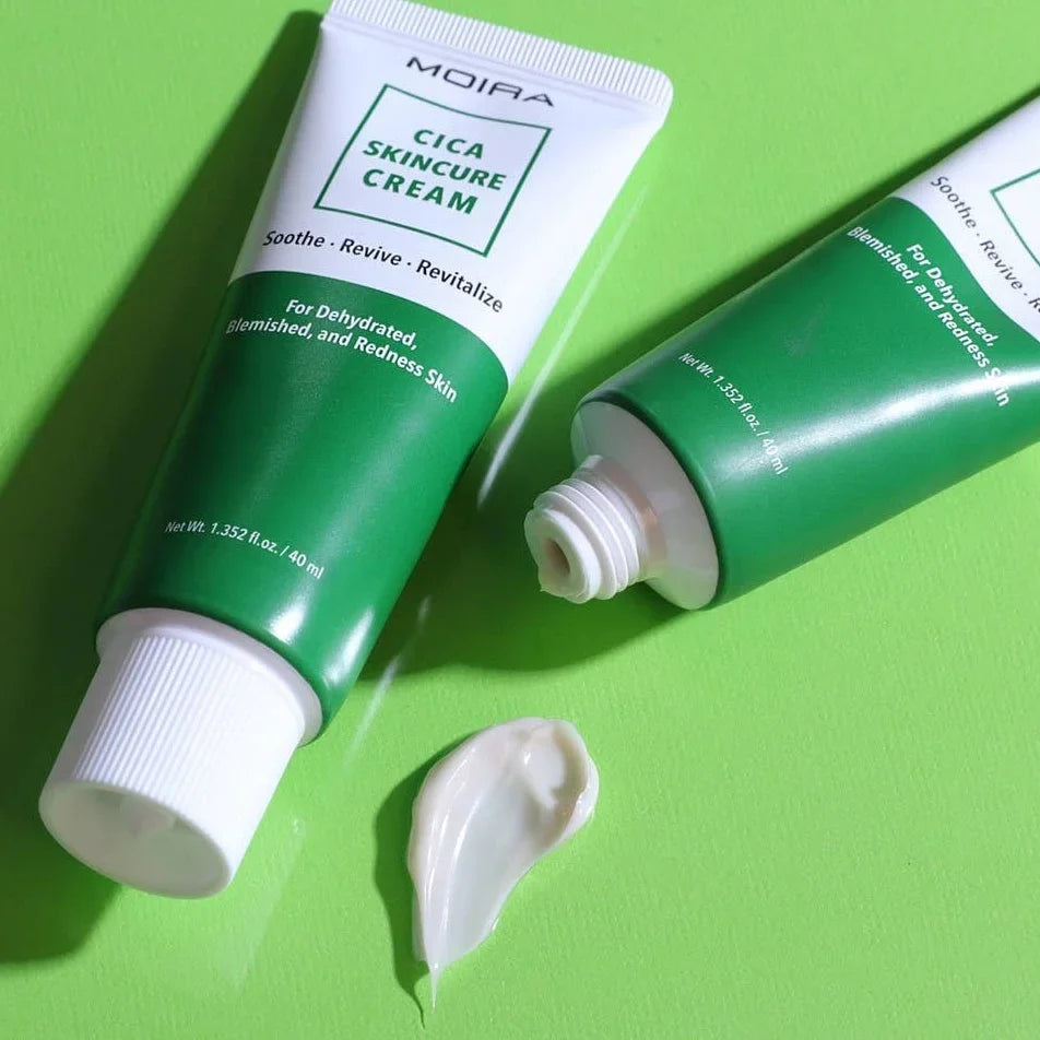 MOIRA Cica Skincure Crema De Tratamiento Facial Intensivo Para Piel Deshidratada Con Imperfecciones - Centella Asiática Aceite de Lavanda, Vitamina B5 y Extracto de Aloe Vera - 50mL