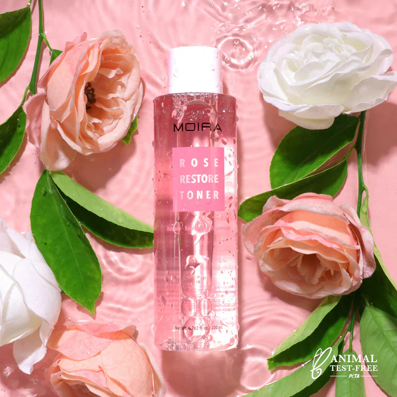 MOIRA Rose Restore Tonico Facial Restaurador Con Agua de Rosa, Lavanda, & Extracto de Romero - 200mL