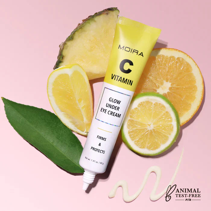 MOIRA Glow Under Eye Crema Iluminadora Para Contorno De Ojos Con Vitamina C & Extractos De Frutas - 20mL