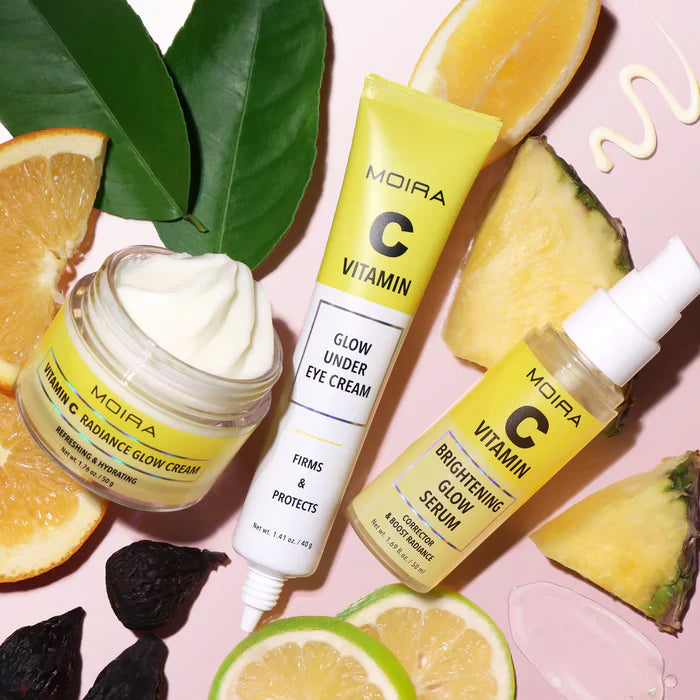 MOIRA Glow Under Eye Crema Iluminadora Para Contorno De Ojos Con Vitamina C & Extractos De Frutas - 20mL
