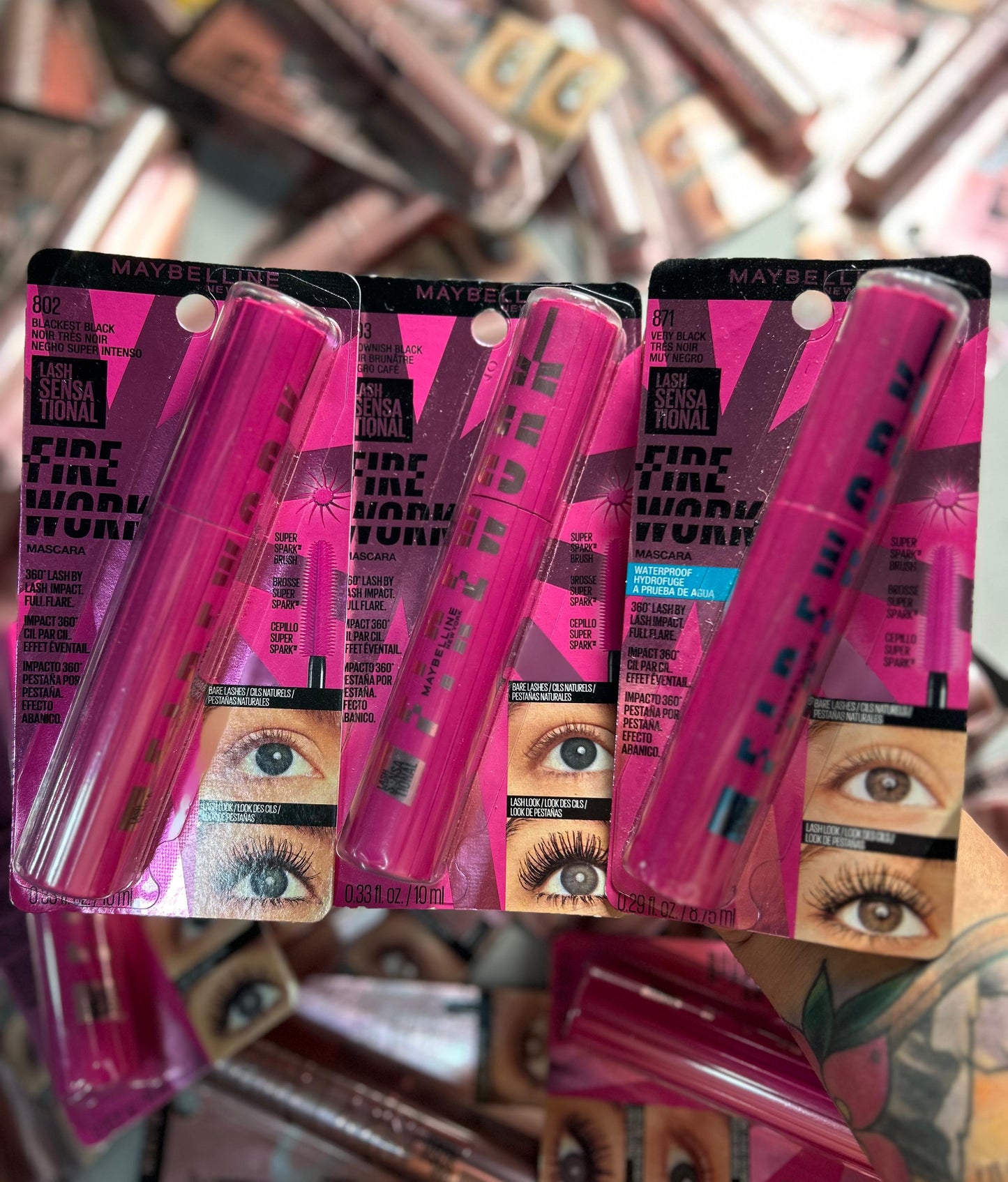 FIREWORKS NEGRO MARRON / REGULAR - Maybelline Lash Sensational Mascara Encrespador