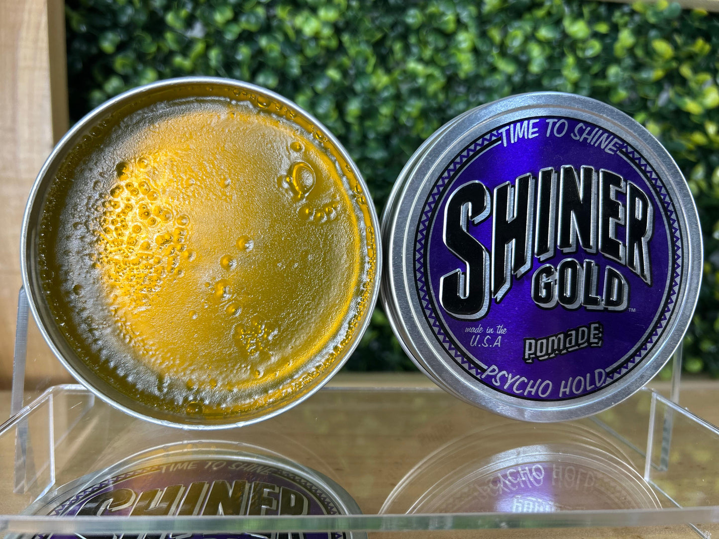 Shiner Gold Pomade A Base De Agua Para Peinado De Cabello 3.4oz - Psycho Hold Fijacion Extra
