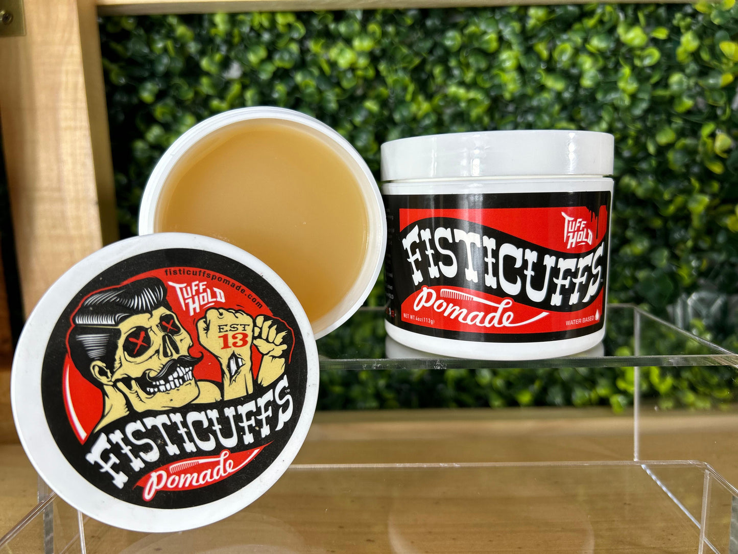 Fisticuffs Tuff Hold Pomade A Base De Agua Para Peinado De Cabello 4oz - Fijacion Fuerte