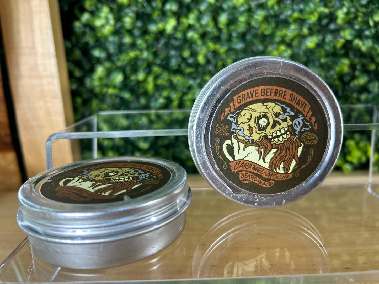 Grave Before Shave Balsamo Para Barba De Aceites Naturales 2oz - Caramel Mocha Blend