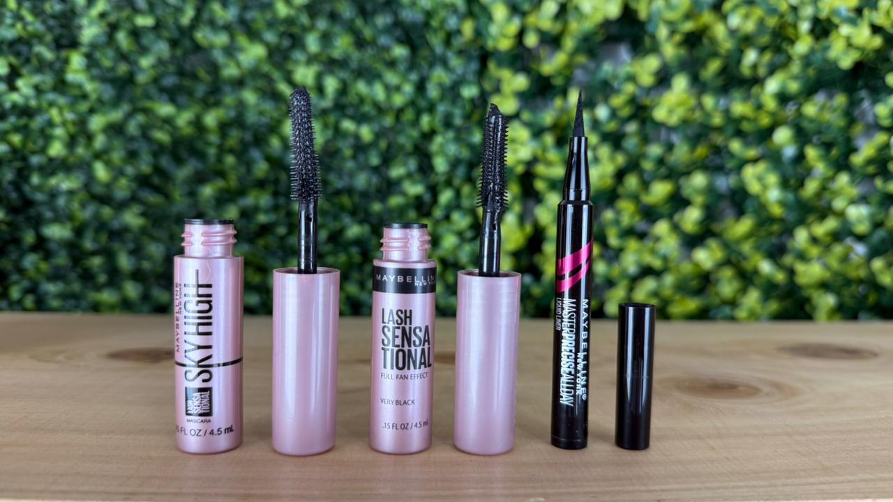 Maybelline Set MINI De 1 Delineador & 2 Encrespadores Sky High, Lash Sensational