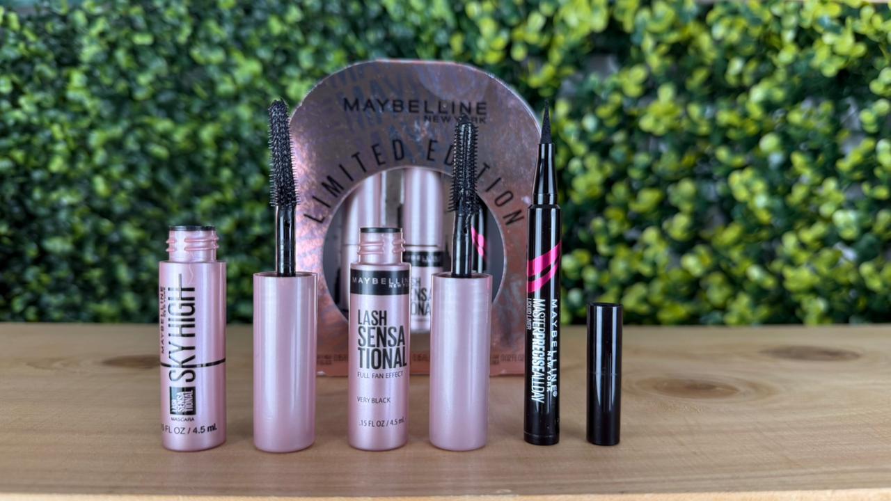 Maybelline Set MINI De 1 Delineador & 2 Encrespadores Sky High, Lash Sensational