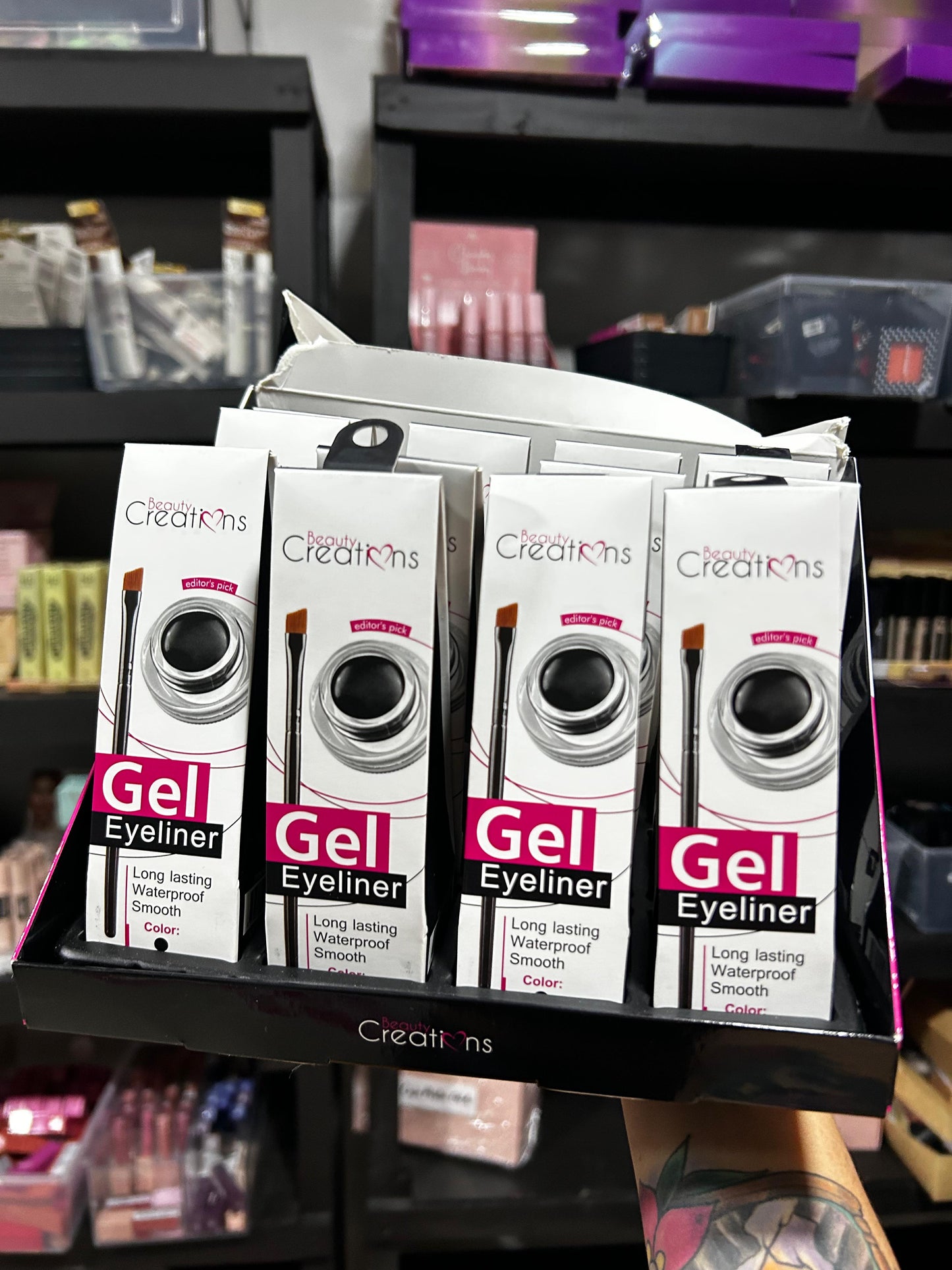 Beauty Creations Delineador En Gel Para Ojos Contra Agua Y Larga Duracion - Negro