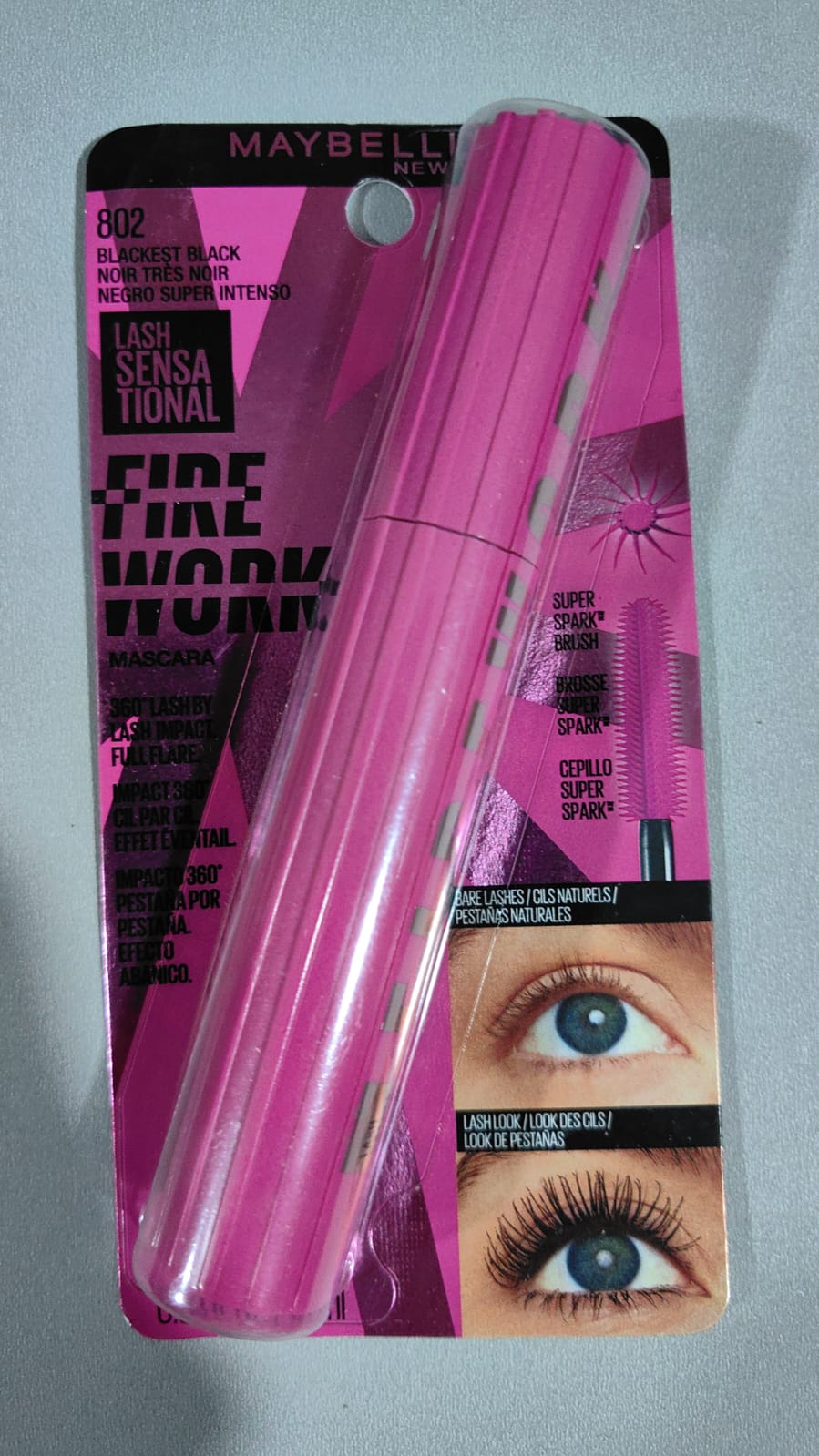 FIREWORKS NEGRO/REGULAR LAVABLE - Maybelline Lash Sensational Mascara Encrespador