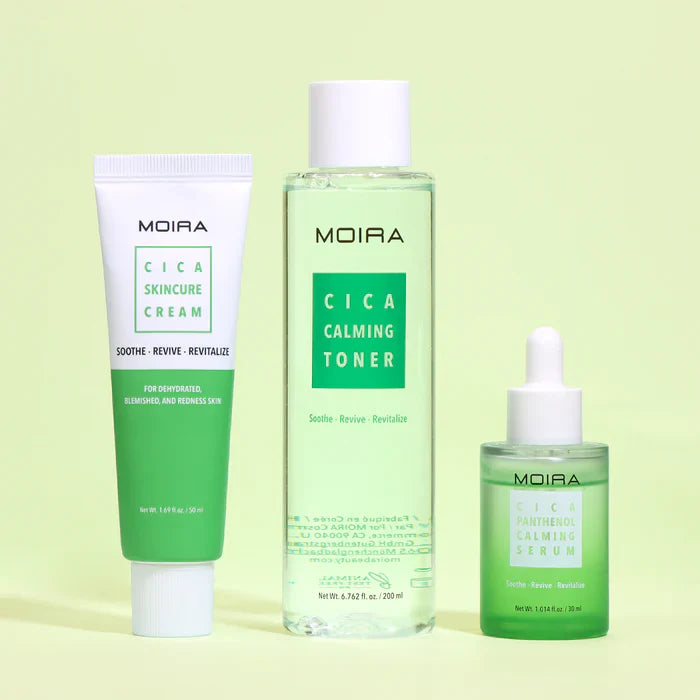MOIRA Cica Skincure Crema De Tratamiento Facial Intensivo Para Piel Deshidratada Con Imperfecciones - Centella Asiática Aceite de Lavanda, Vitamina B5 y Extracto de Aloe Vera - 50mL