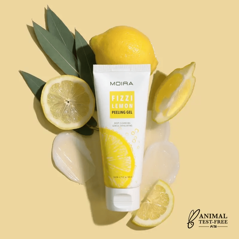 MOIRA Fizzi Lemon Peeling Gel Exfoliante Facial Enriquecido Con Extracto De Limón - 80mL