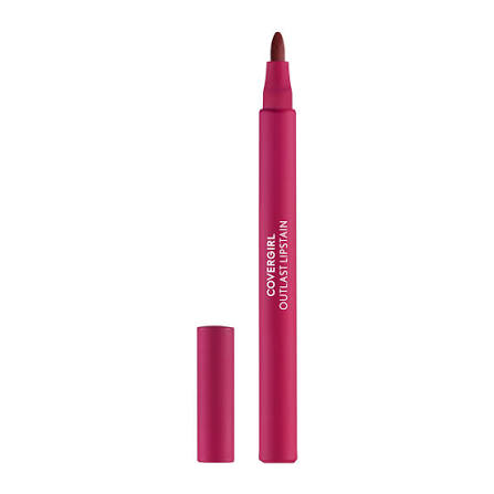 50 HEAT WAVE - Covergirl Outlast, Tinte Labial, Aplicación Suave, Punta Precisa, A Prueba de Transferencia, Acabado Teñido Satinado, Fórmula Vegana