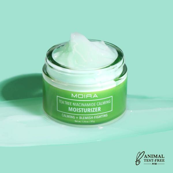 MOIRA Tea Tree Niacinamide Crema Facial Hidratante Con Extractos De Arbol De Te & Niacinamida - 50g