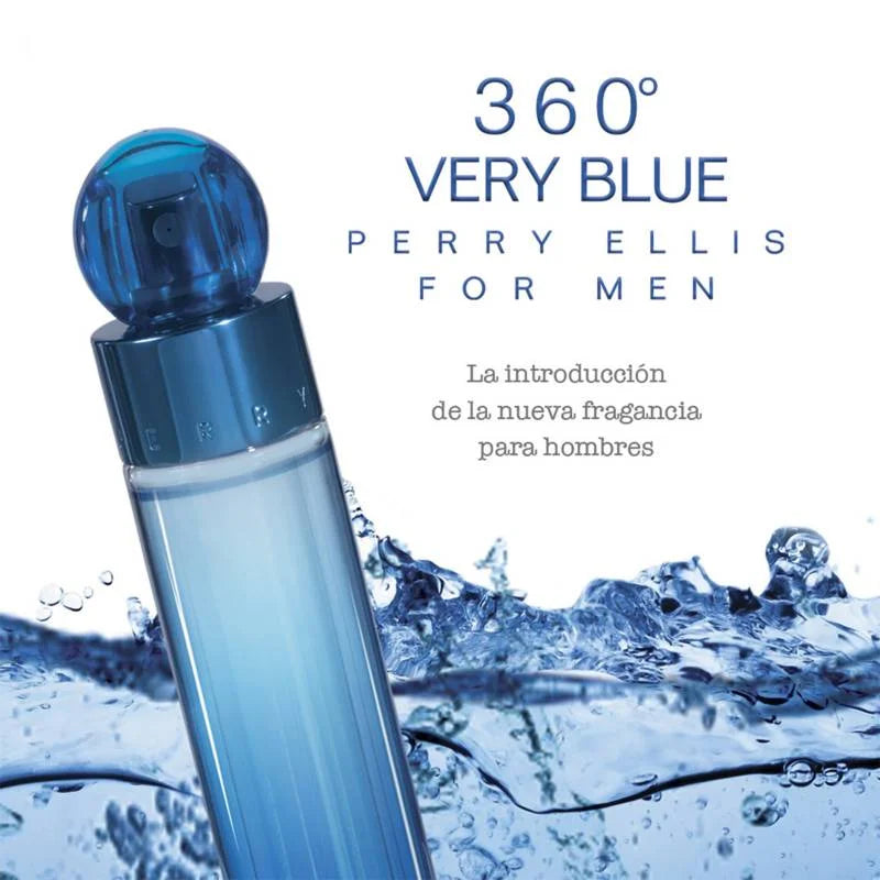 Perry Ellis 360 Very Blue Perfume Para Hombre Eau De Toilette (100mL/3.4oz)