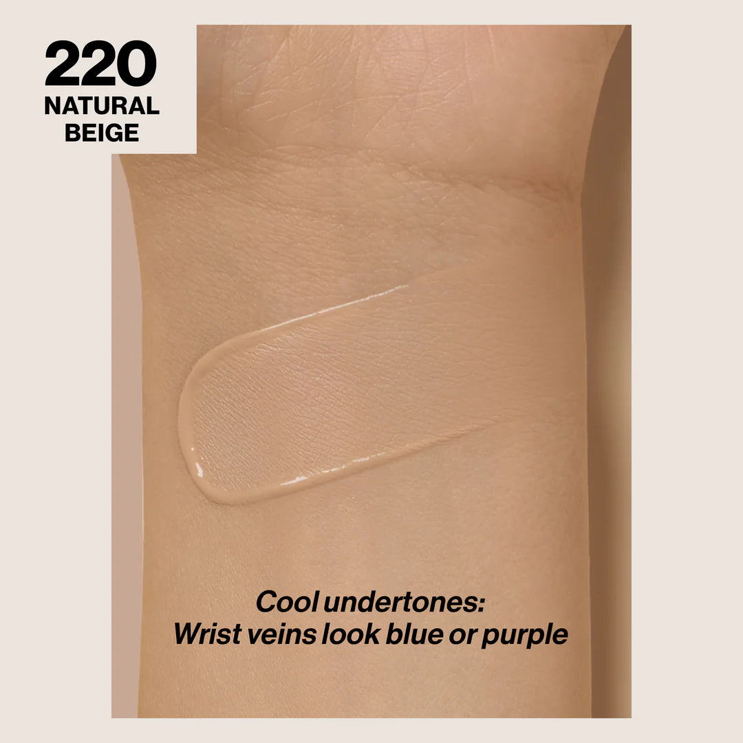 220 NATURAL BEIGE - Revlon Colorstay Combination Oily Matte Base Liquida 24 Horas Para Piel Grasa Vitamina E & SPF15