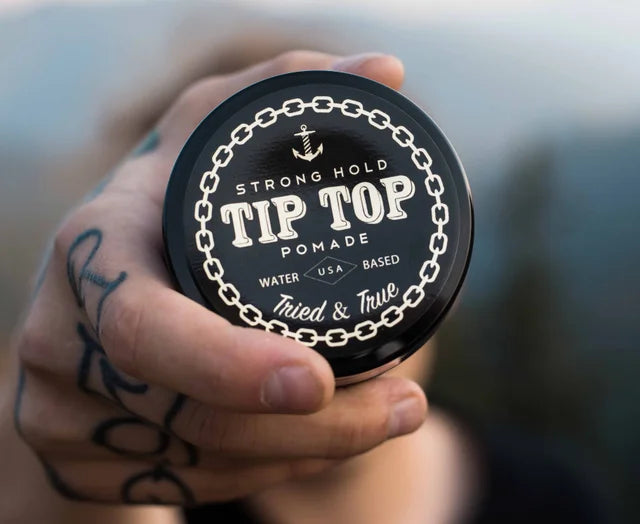 Tip Top Pomade A Base De Agua Para Peinado De Cabello 4.25oz - Fijacion Fuerte
