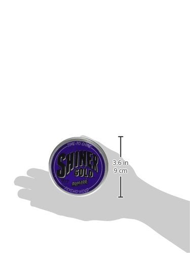 Shiner Gold Pomade A Base De Agua Para Peinado De Cabello 3.4oz - Psycho Hold Fijacion Extra