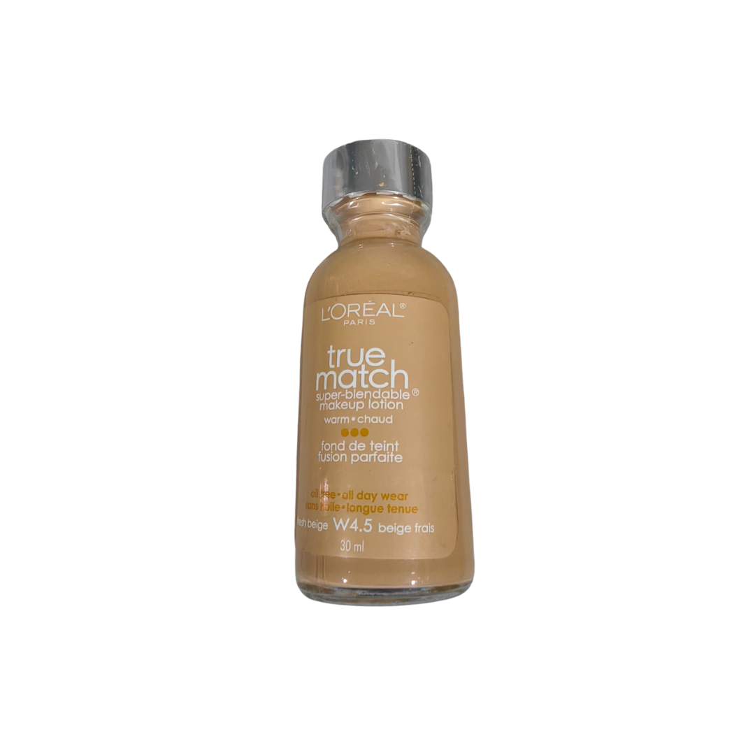 W4.5 - Loreal True Match Base Liquida Super Mezclable Con Proteccion Solar SPF17