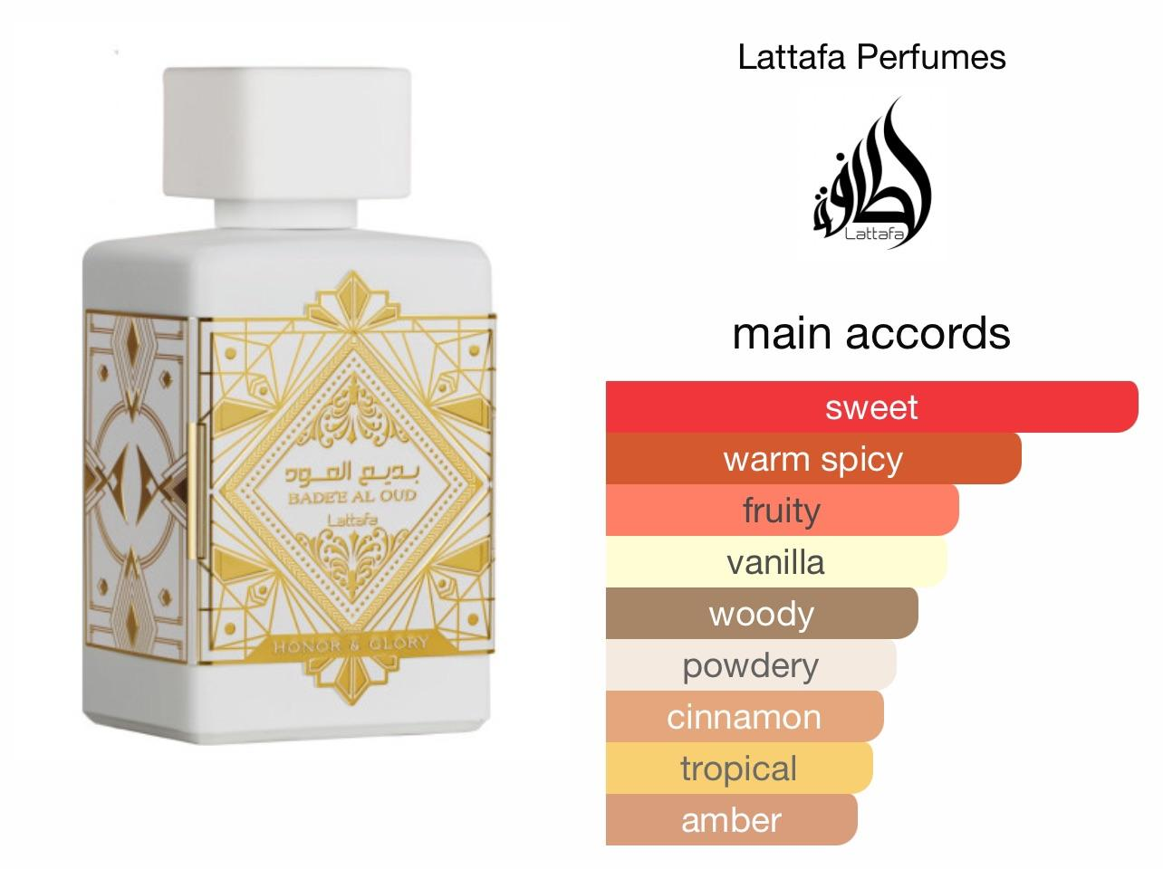 Lattafa Honor & Glory Perfume UNISEX Eau De Parfum (100mL/3.4oz)