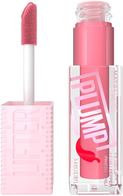 001 BLUSH BLAZE - Maybelline Lifter Gloss Lifter Plump CHILE , Brillo para labios voluminizador con pimiento picante