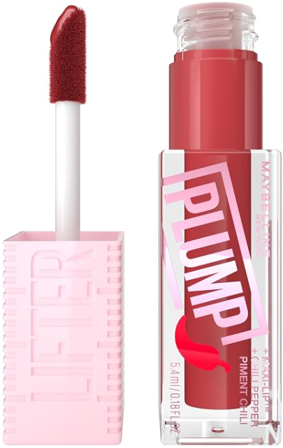 006 HOT CHILI - Maybelline Lifter Gloss Lifter Plump CHILE , Brillo para labios voluminizador con pimiento picante