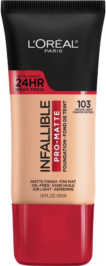 103 NATURAL BUFF - Loreal Infallible Pro Matte 24 Horas Base Liquida Matte Para Piel Grasa
